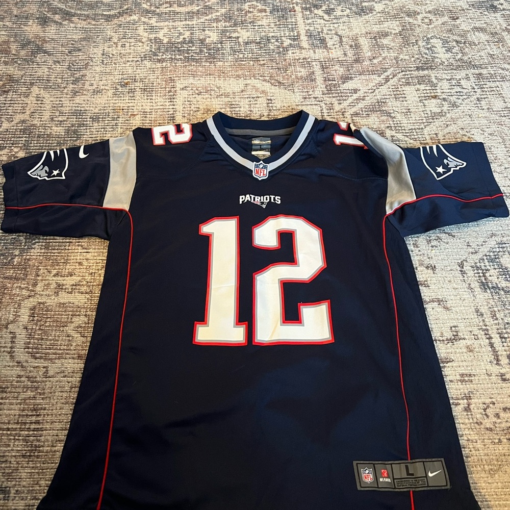 Nike Patriots Jersey - 12 Tom Brady Large 14/16